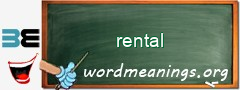 WordMeaning blackboard for rental